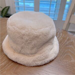 H&M Plush Faux Fur Bucket Hat